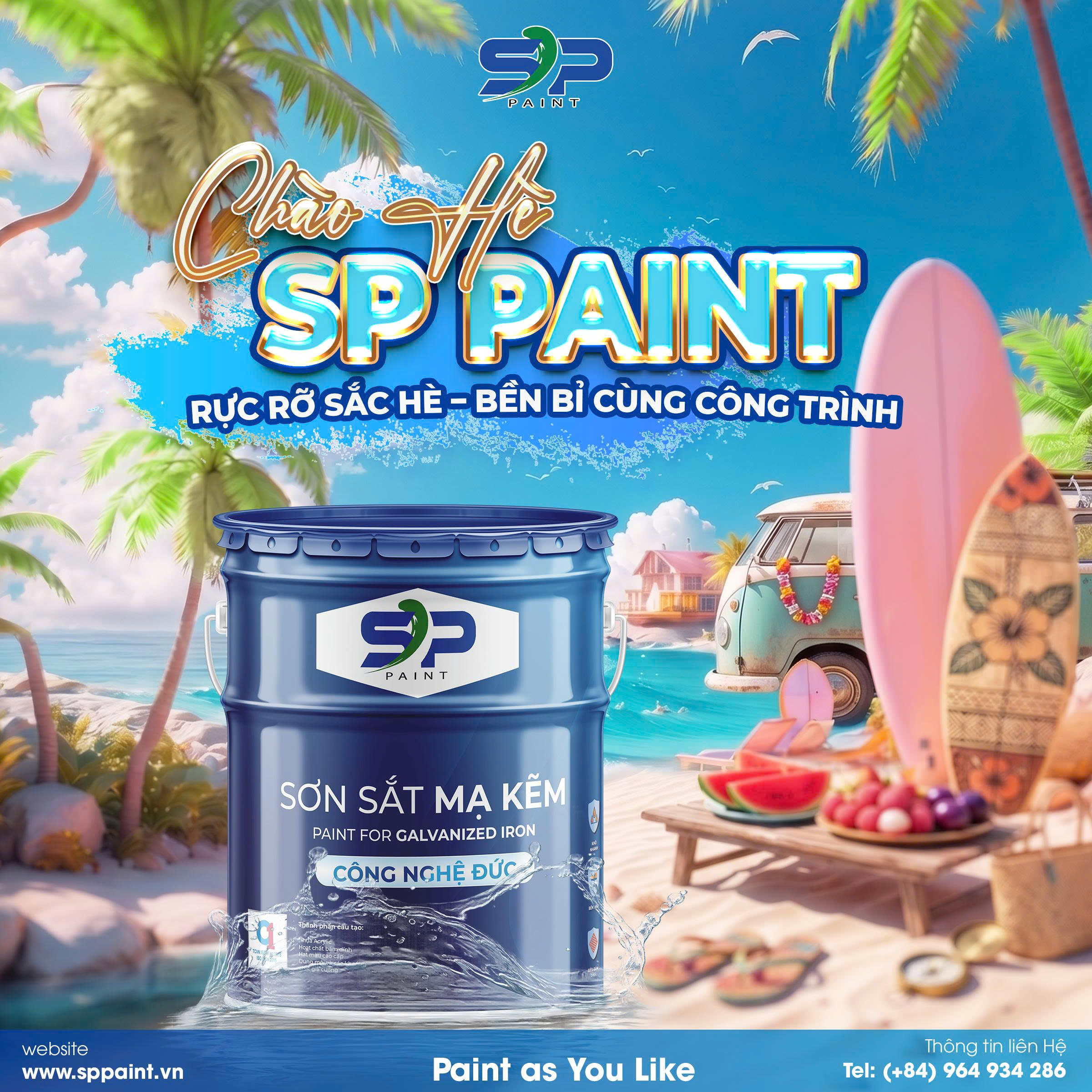 HELLO SUMMER – CHỐNG GỈ BỀN BỈ CÙNG SP PAINT!